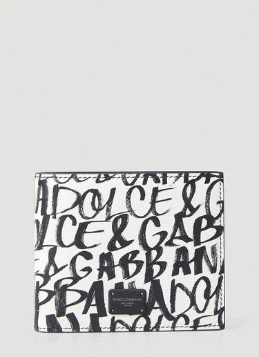 D&G - Graffiti Print Bifold Portemonnaie
